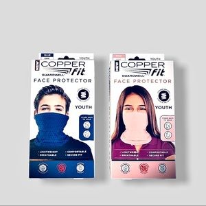 Youth Copper Fit Pink & Blue Guardwell Face Protectors. NEW!